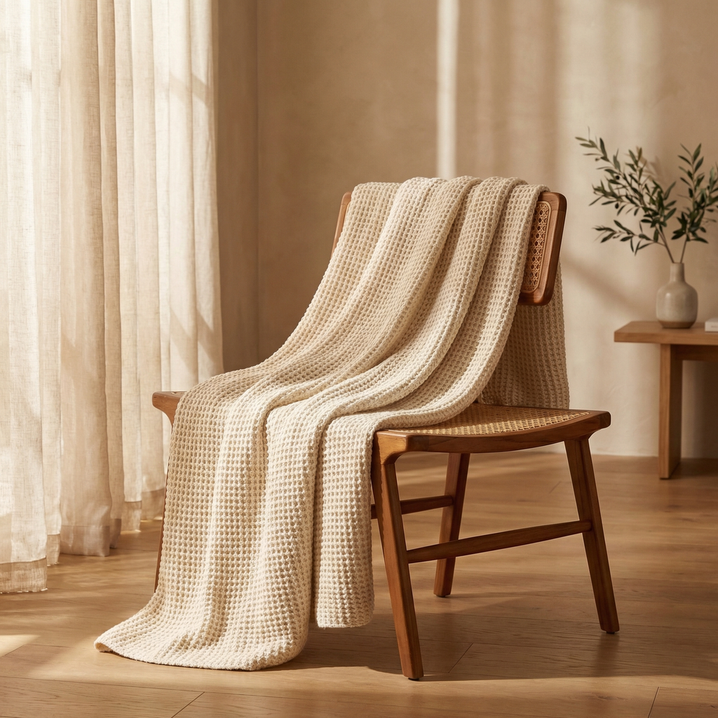 Bamboo Waffle Blanket