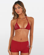 Classic Rhinestone Swim Short