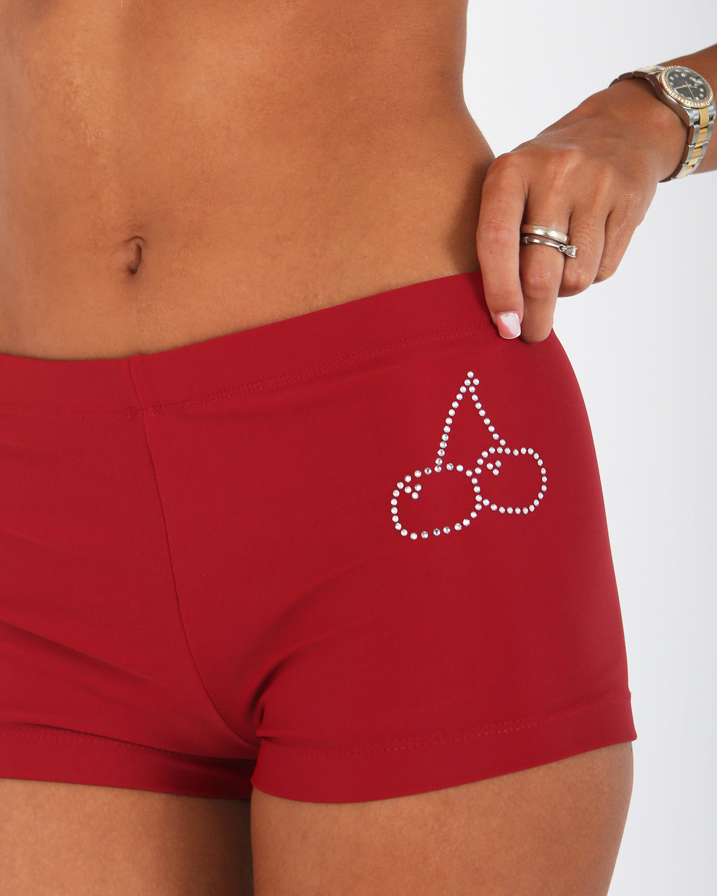 Classic Rhinestone Swim Short