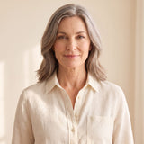 Margaret wearing the black wirefree bra