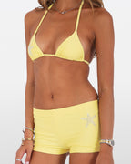 Classic Rhinestone Swim Short