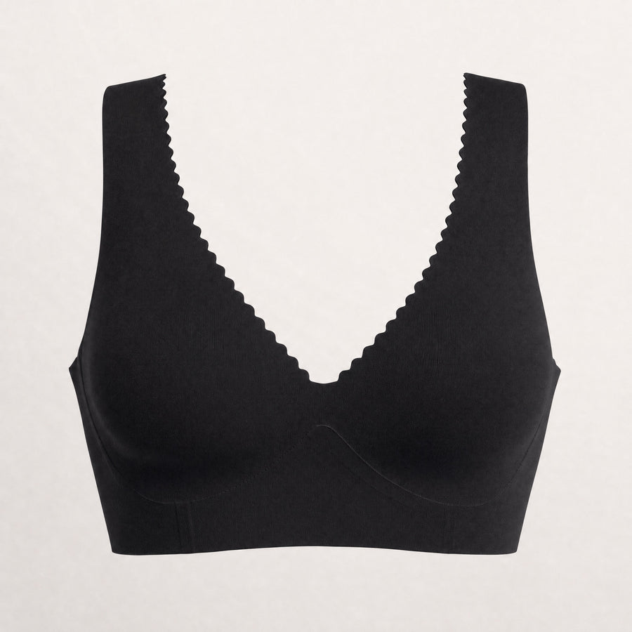 Bonded scalloped edge